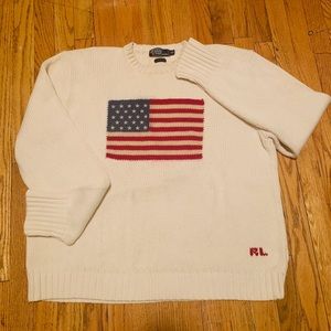 Ralph Lauren American Flag Knit Sweater